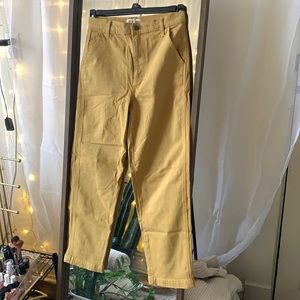 size 25 madewell yellow classic straight jeans